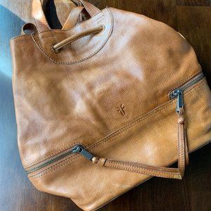 Frye and Company natural leather backpack